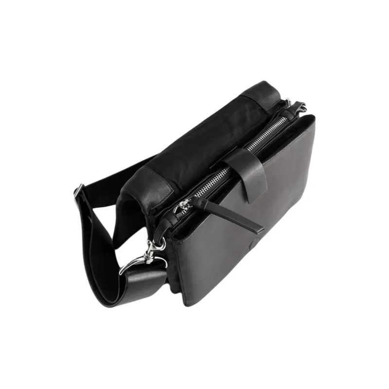 Other Stories Leather Shoulder Bag Men's Black-2