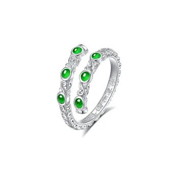 GUANFEI Ice Glutinous Jadeite Rings Women's