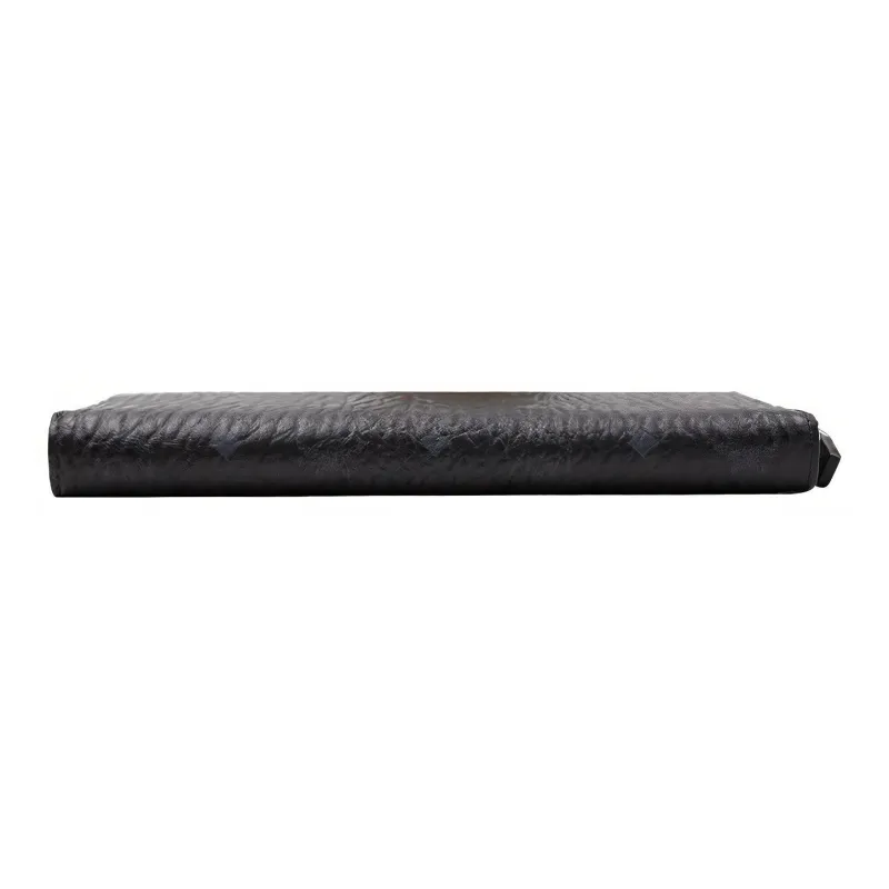 MCM Zip Around Wallet Visetos Large Black-4