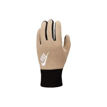 Nike Cotton Polyester Viscose Spandex Knit Gloves Men's Brown