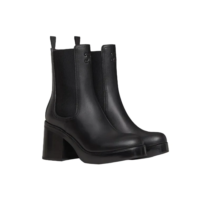 CELINE TESS Short Chelsea Boots Women's Black-2