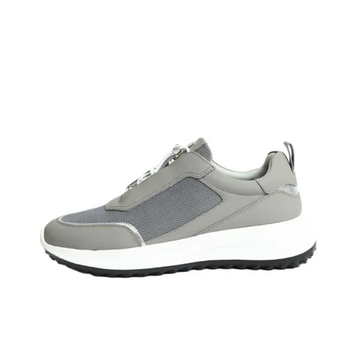 DIKENI Slip Resistant Low Top Casual Shoes Men's Gray