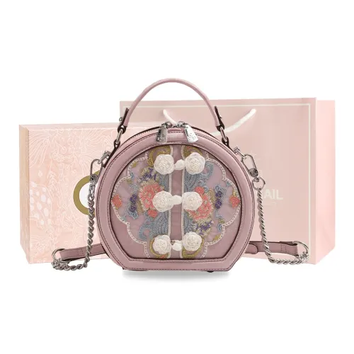 MISS GAIL Artificial Leather Handbag Crossbody Bag Medium Size Women's Pink