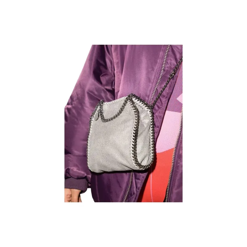 Stella McCartney Polyester Shoulder Bag Crossbody Bag Handbag Women's Gray-6