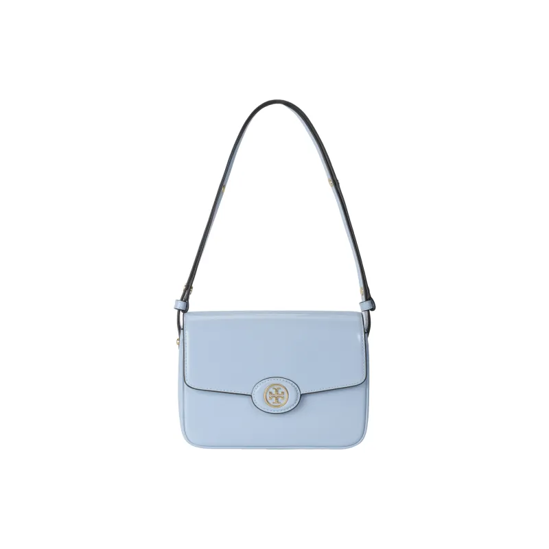 TORY BURCH Robinson Patent Leather Crossbody Bag, Shoulder Bag Women's Lapis Lazuli-0
