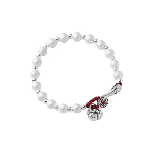 RURA S999 Fine Silver Pure Silver Bracelets Women's Silver-0