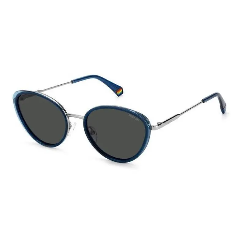 Polaroid Cat Eye Sunglasses Women's Blue-0