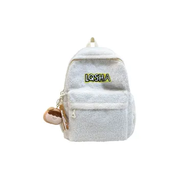 BRABOSTON Velour Backpack Regular Unisex Gray/Black/Burgundy/Blue