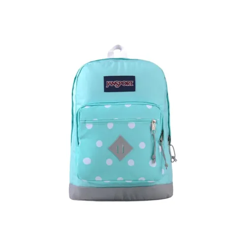 JanSport Fabric Backpack Medium Size Unisex Blue Psychic
