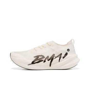 BMAI Shock Carbon 3.0 Cushioning Support Wear Resistant Breathable Slip Resistant Mid Top Running Shoes Unisex Natural