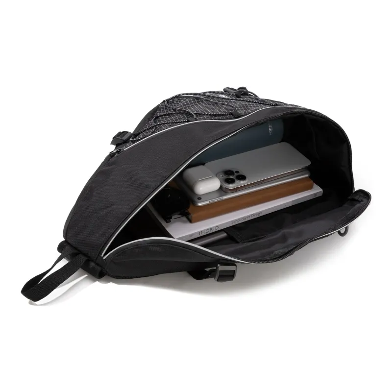 TAKI Oxford Shoulder Bag, Crossbody Bag Regular Unisex Black/Gray/Brown-3
