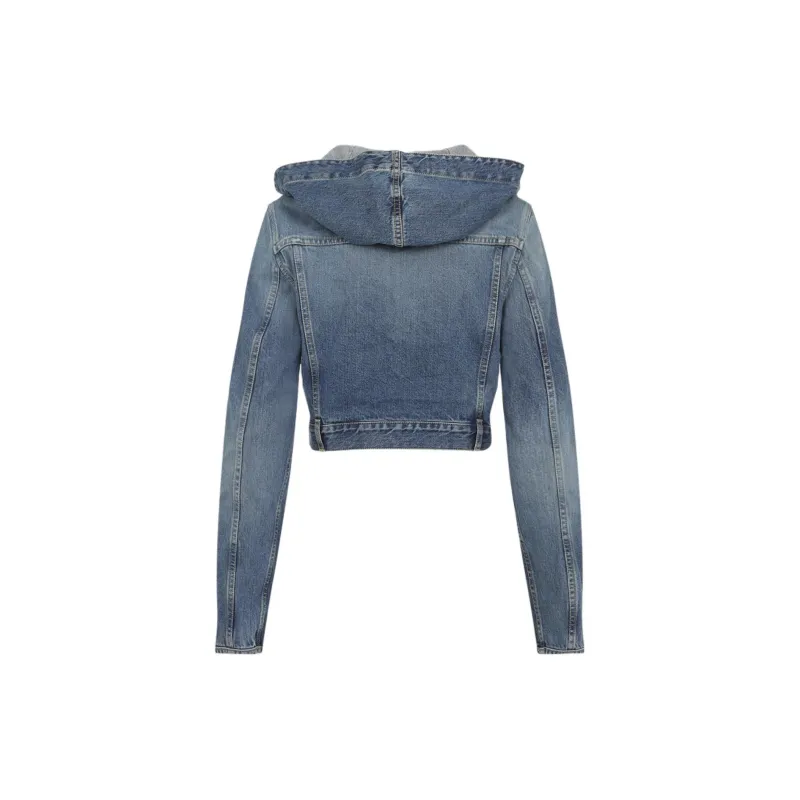 Alaia Hooded Denim Jacket-1