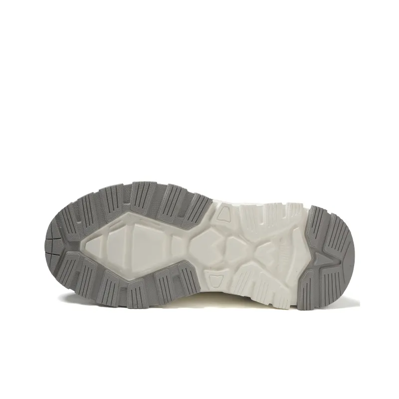 JEEP SPIRIT Chunky Sneakers Men Low Top Moon Dust Gray-5