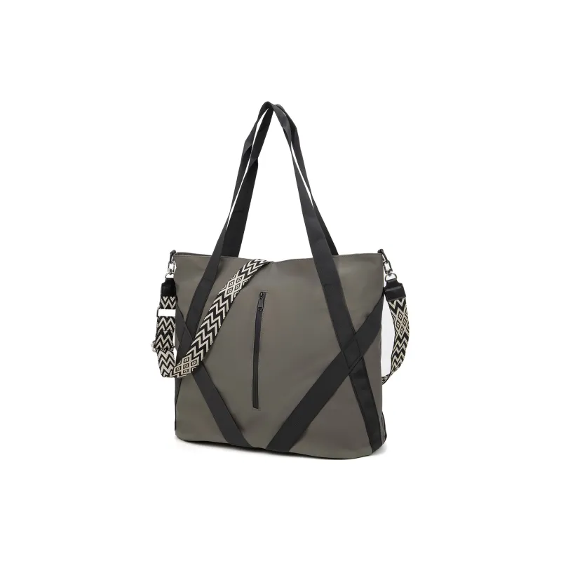 TAKI PU Crossbody Bag Shoulder Bag Regular Unisex Black/Gray Brown-10