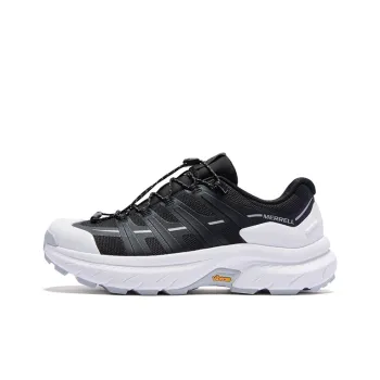 MERRELL Cushioning Slip Resistant Low Top Hiking Trekking Shoes Unisex Black White