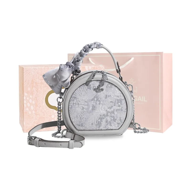 MISS GAIL PU Handbag Shoulder Bag Crossbody Bag Regular Women's Gray/Pink/Blue-7