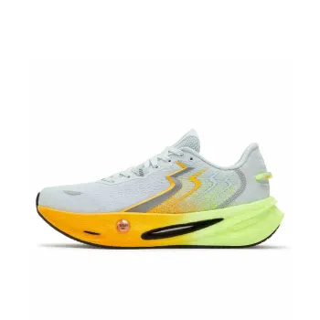361° Wear Resistant Rebound Cushioning Low Top Casual Sprint Running Shoes Men's Orange Yellow