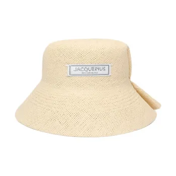 Jacquemus Raffia Bucket Hats Women's Beige