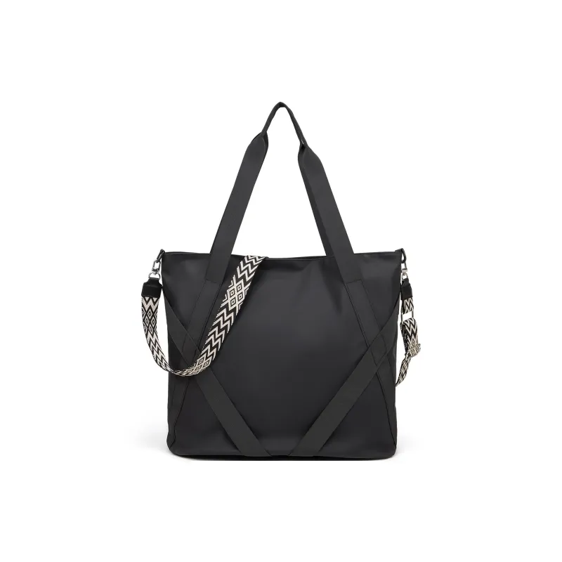TAKI PU Crossbody Bag Shoulder Bag Regular Unisex Black/Gray Brown-3