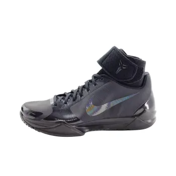 Nike Zoom Kobe 5 Anti Slip Wear Resistant High Top Basketball Shoes Unisex Black