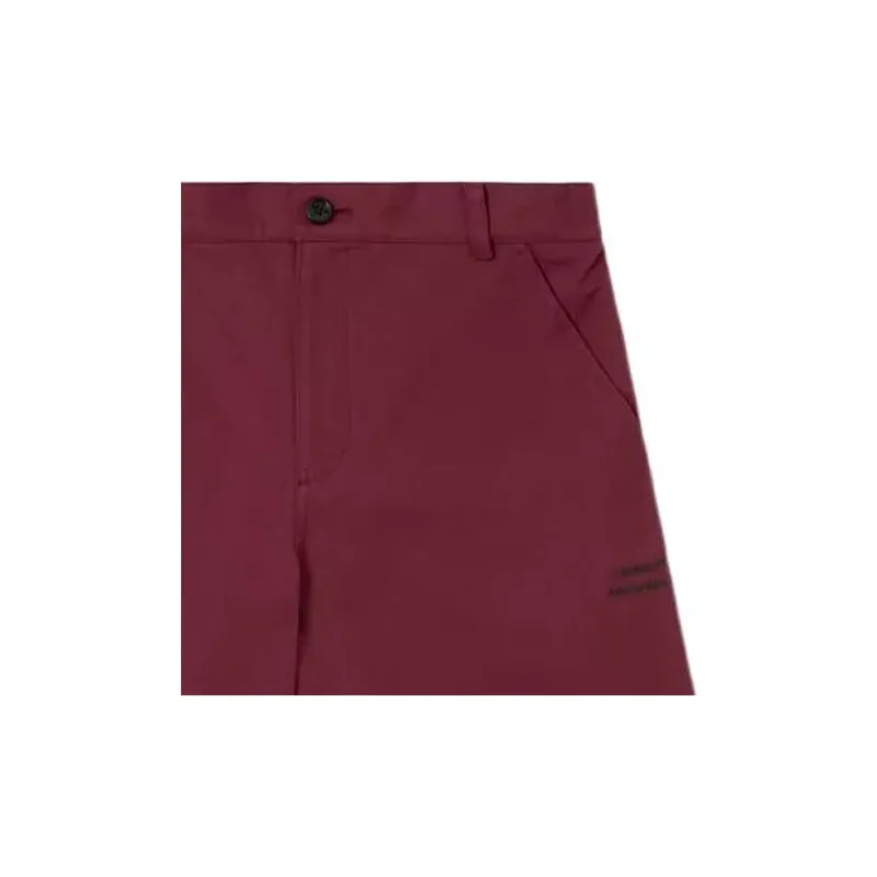 Burberry X Pop Trading Company Casual Shorts Men Deep Red-1