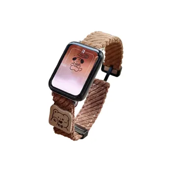 IBOANN Xiaomi Compatibility Watch Band Corduroy Material