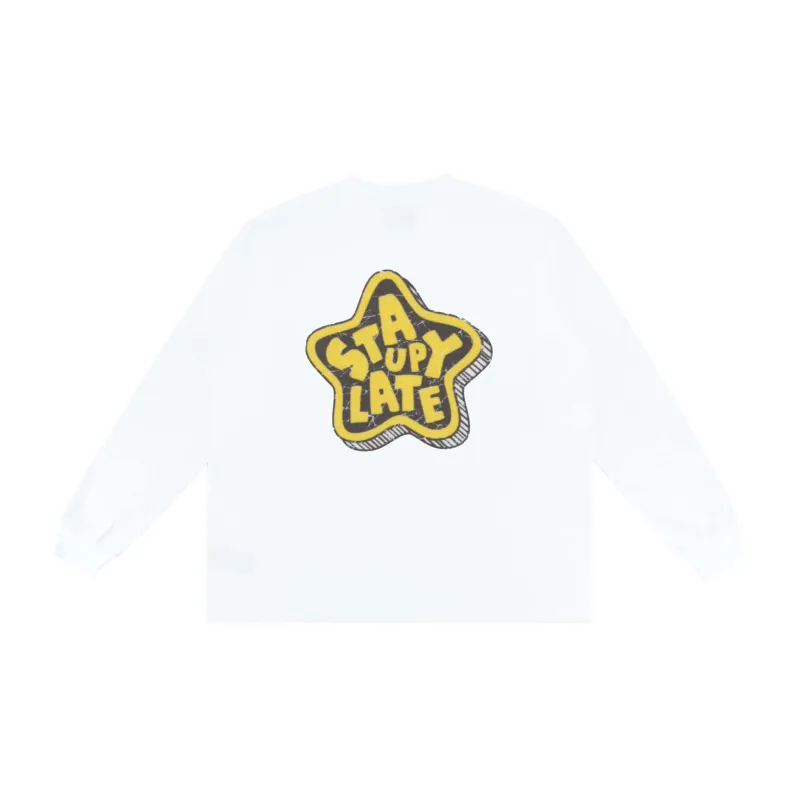STAY UP LATE T Shirt Unisex White-1