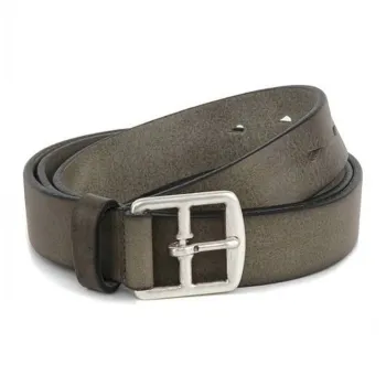 Hartford Leather Leather Belts Men's Gray -