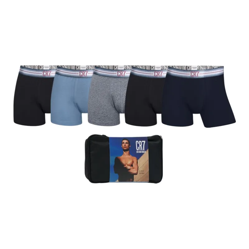 CR7 CRISTIANO RONALDO Underpants Men's 5 Pack Mixed Colors Includes Shopping Bag-2