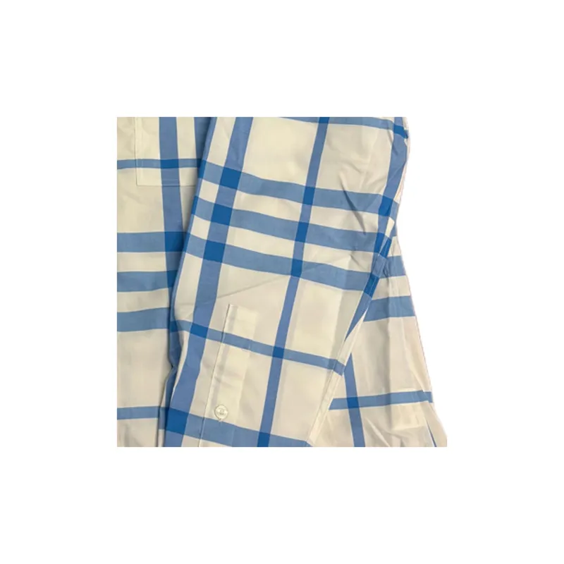 Burberry Shirts Men Blue-3