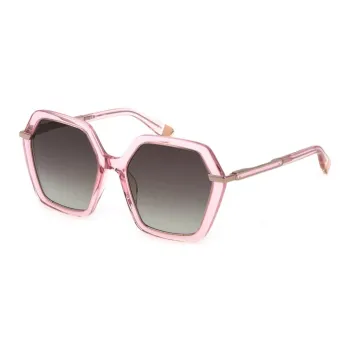 Furla Plastic Irregular Shape Sunglasses Women's Pink