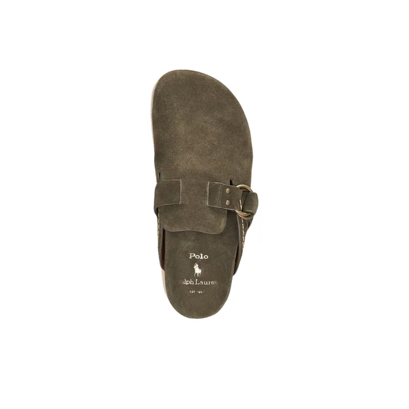 Polo Ralph Lauren Closed Toe Slippers Men's Gray Brown-3