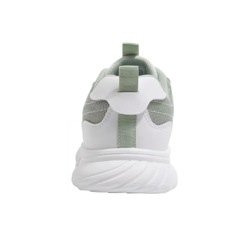 Warrior Anti Slip And Wear Resistant Breathable Low Top Chunky Sneakers Women's White Green-2