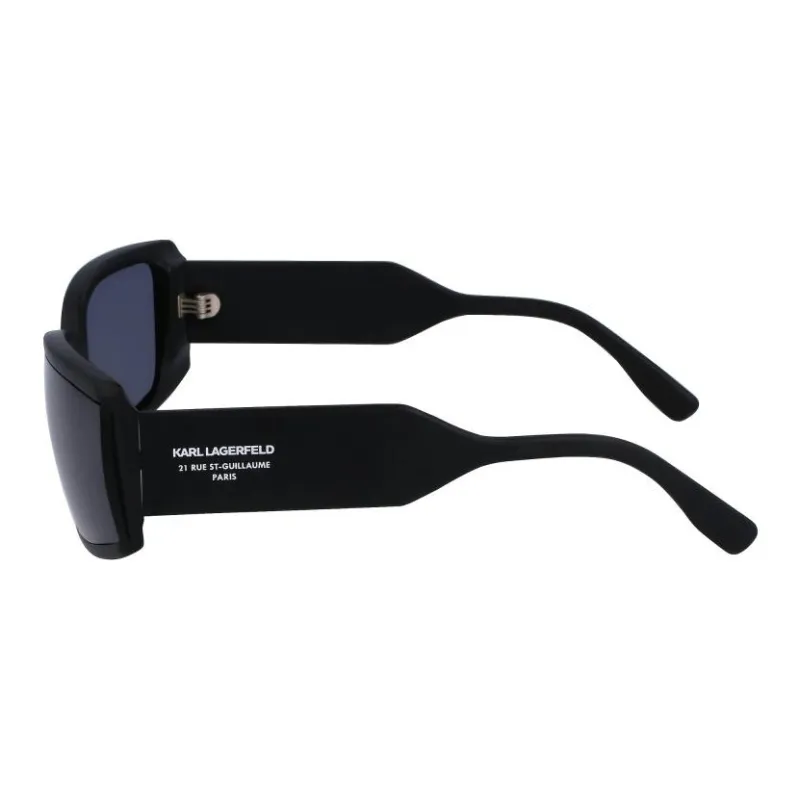 KARL LAGERFELD Plastic Rectangular Sunglasses Unisex Black-2