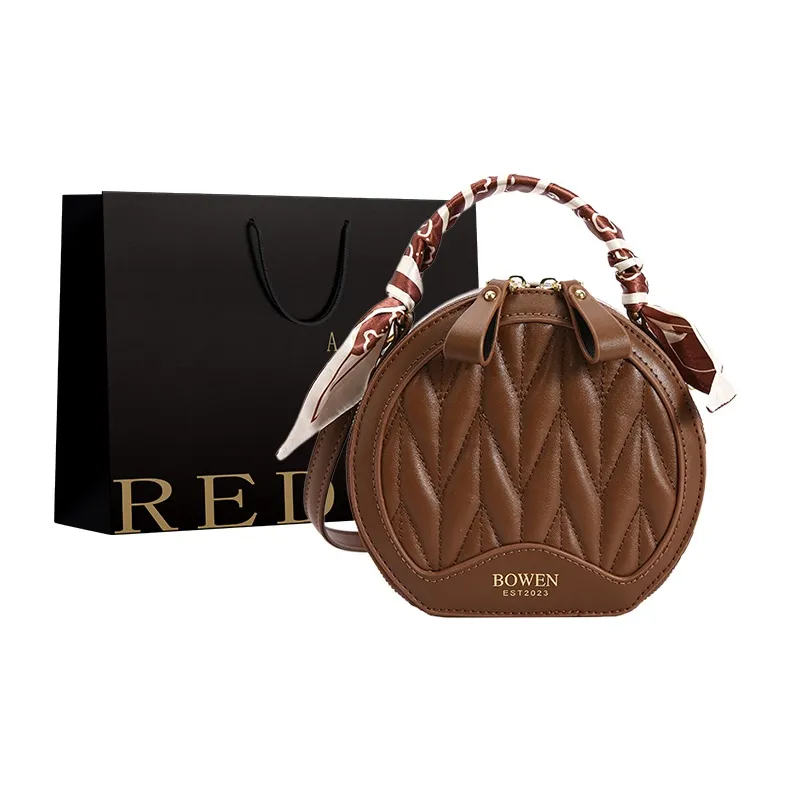 REDOO PU Shoulder Bags Handbags Women's Black/White/Brown/White/Brown/Black-6