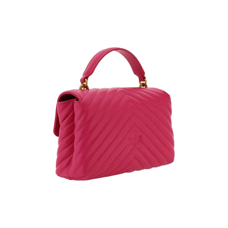 PINKO Sheepskin Handbag Women's Pink-3