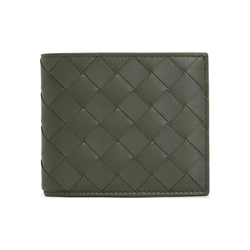 Bottega Veneta Cow Leather Wallet Mini Men's Green-0