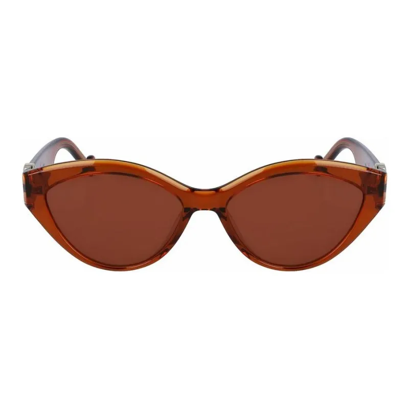LIU·JO UOMO Acetate Cat Eye Sunglasses Women's Brown-1