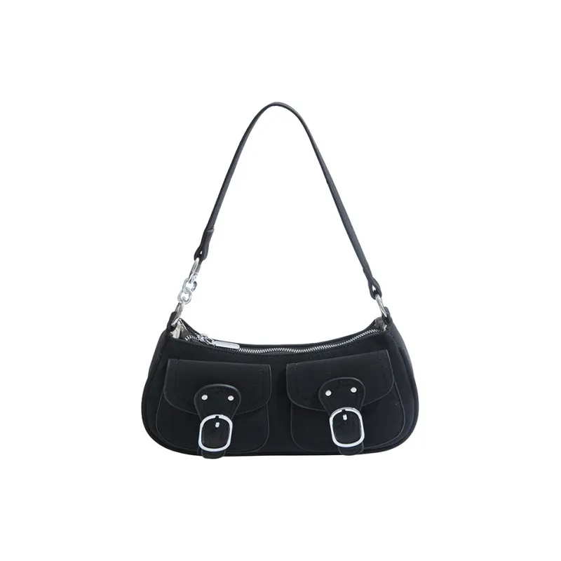 Yalu PU Shoulder Bag Women's Brown/Black/Pink/White/Khaki-5