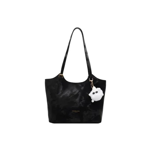 BAODIDAISHU PU Tote Bag, Shopping Bag, Shoulder Bag Regular Women's Black/Beige/Brown/Pink