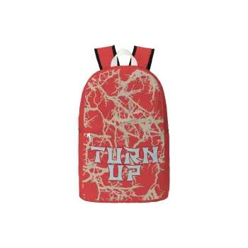 TURN UP Polyester Backpack Regular Unisex Red