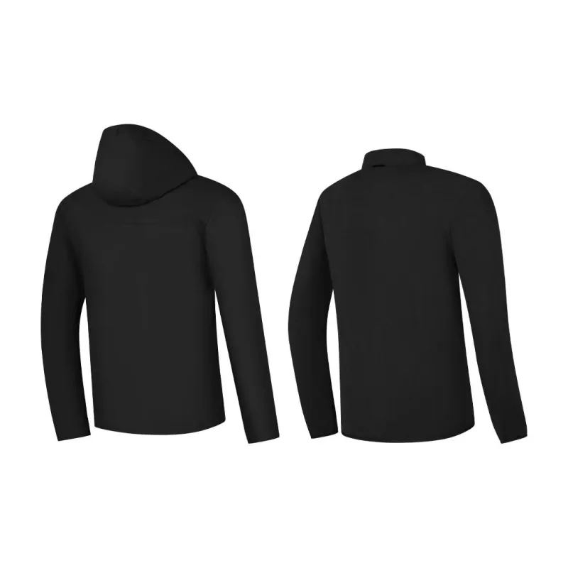 QIAODAN Mountain God Series Waterproof And Windproof To Keep Warm Windbreaker Jacket Men's Black-4