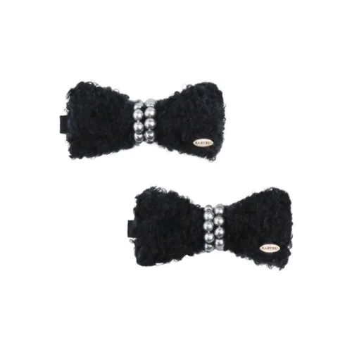 BABYBEI Sweet Style Bowknot Black Red Bangs Hair Clips Women's