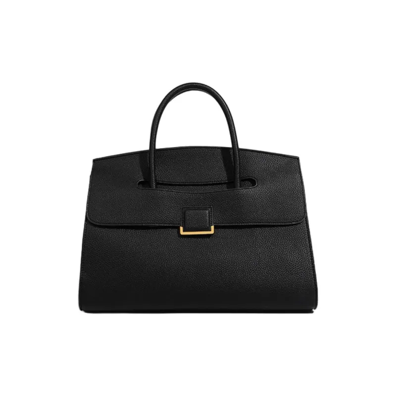 PAYOT Genuine Leather Handbag Women's Elephant Gray/Orange/Black/Too White Gray-7