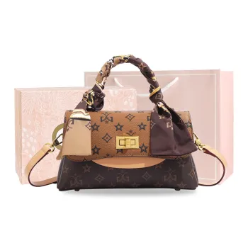 MISS GAIL Synthetic Leather Handbag Shoulder Bag Crossbody Bag Regular Women's Apricot Gray
