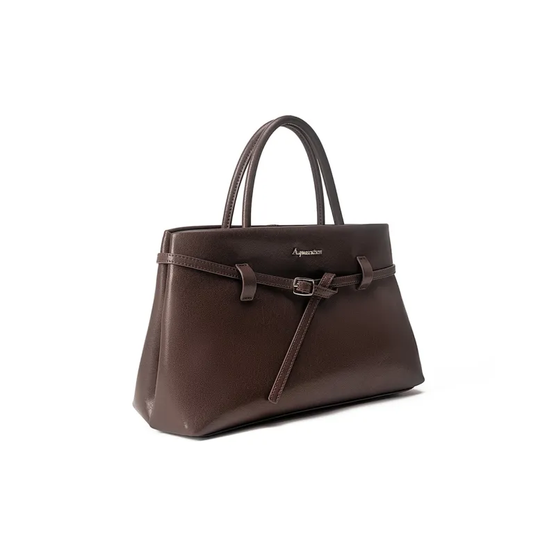 AQUASCUTUM Top Grain Cow Leather Handbag Women's Multicolor-17