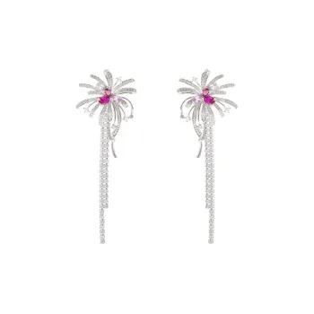 PARANOID PUPPY Zircon Earrings Women's
