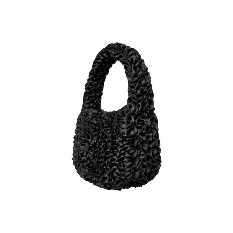 COS Polyester One Shoulder Handbag Medium Size Women's Black-1