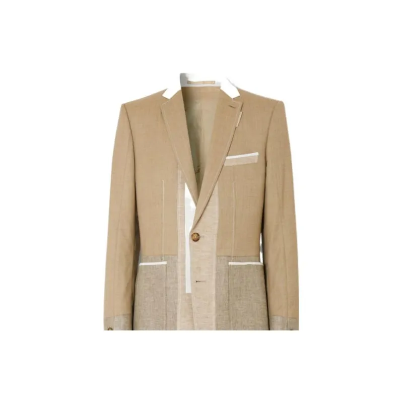 Burberry Business Suits Men Blueberry Heather Gray-1