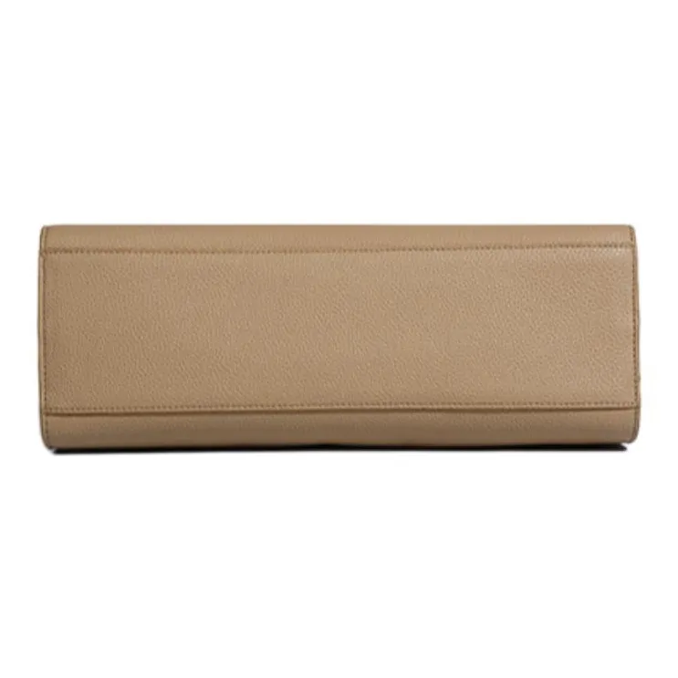 PAYOT Genuine Leather Handbag Women's Elephant Gray/Orange/Black/Too White Gray-4